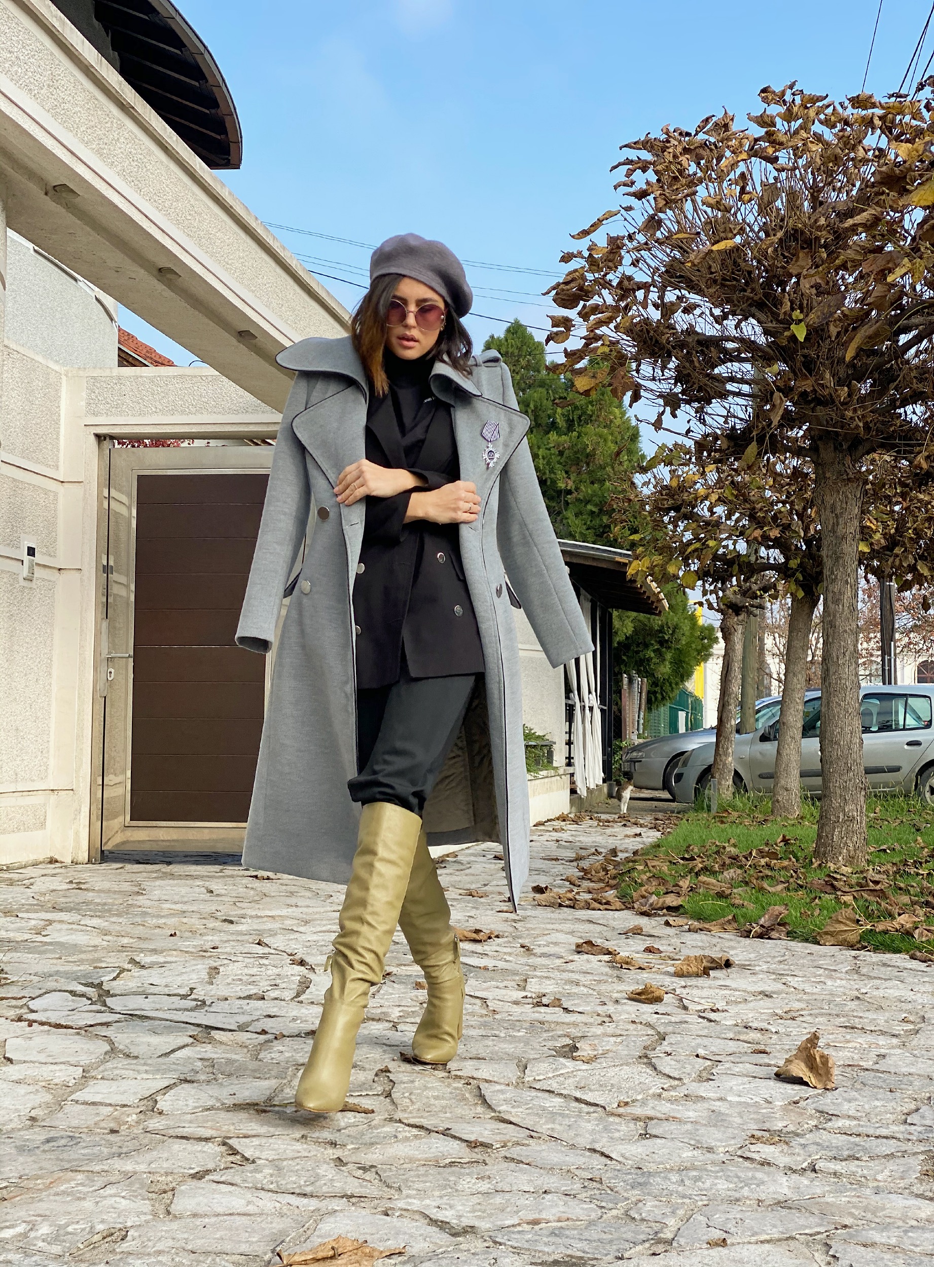 Cashmere coat grey - Milena Bojic
